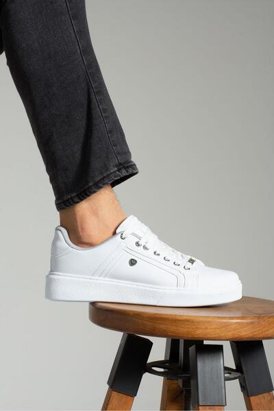 L.A Polo 333 Beyaz Renk Beyaz Tabanlı Erkek Günlük Ayakkabı