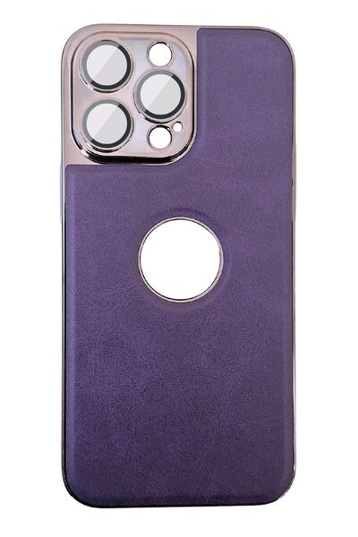 Akfa iPhone 14 Pro Max Uyumlu Delux Serisi Kamera Korumalı Deri Desenli Premi...