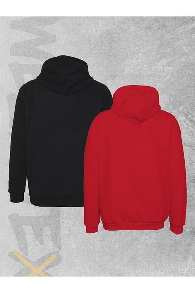 WEARTEX 2 Pack Unisex Oversize Hooded Sweatshirt
