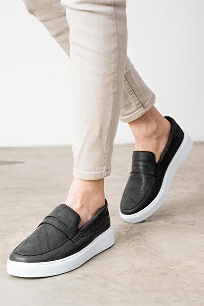 L.A Polo Men's Daily Smoked White Color Loafer Shoes