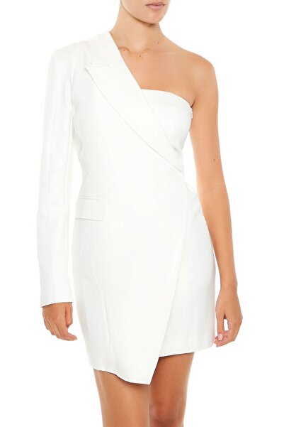 Forever 21 Tek Omuz Blazer Mini Elbise