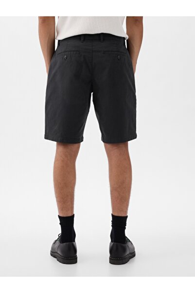 GAP Erkek Siyah 10" Vintage Şort