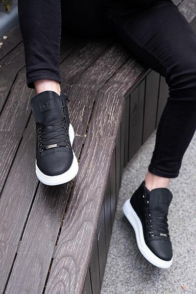 L.A Polo 101 Black Color White Sole Men's Casual Shoes