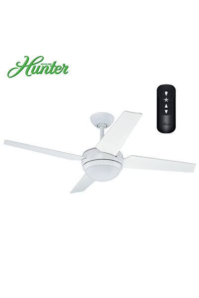 Hunter Fan New Sonic Beyaz - 132 Cm. Uzaktan Kumandalı Aydınlatmalı Tavan Van...