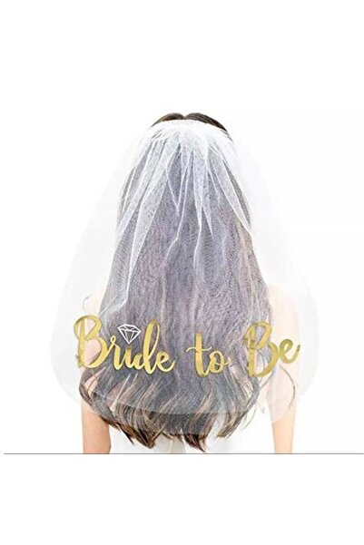 Parti Dükkanım Bride To Be Duvak Gold