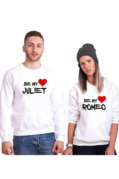 Tshirthane My Romeo My Juliet Lover Combinations Sweatshirt Couple Combination