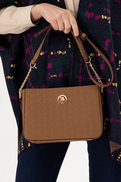 U.S. Polo Assn. Brown Women's Crossbody Bag - 50303425 -Vr197