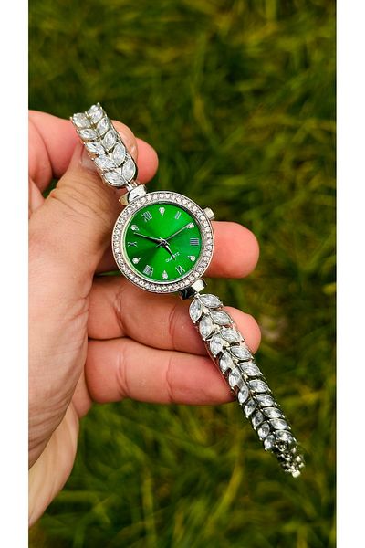 pullmarkt Ottoman Series - Women's Tulip Stone Pattern Wrist Watch