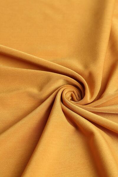 Kumaş Deposu Piyano Hardal Rengi Örme Kumaş