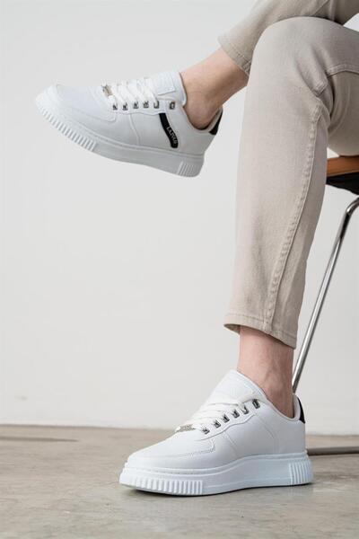 L.A Polo Beyaz Renk Siyah Detaylı Erkek Sneaker