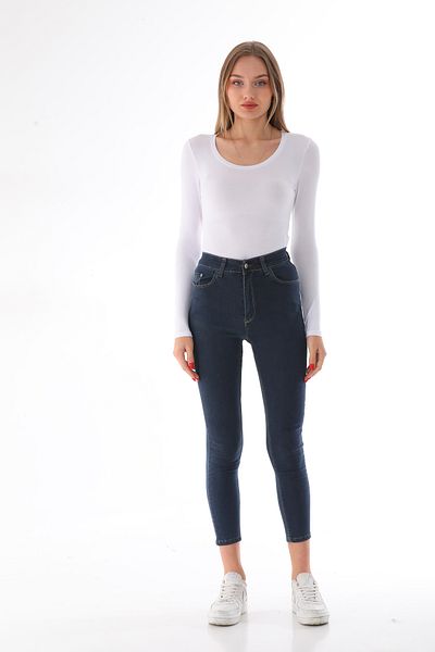 penyebizden Rochie de damă din viscoză decoltată cu guler deschis alb