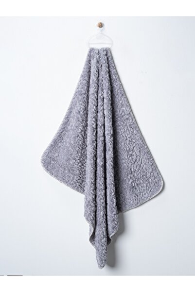 Kuzeykidss Kabartmalı Kalın leopar  jakarlı Peluş Bebek Battaniyesi 90x100 Cm