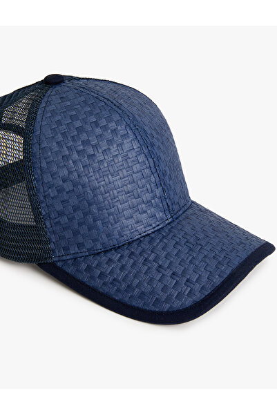 Koton Mütze in Strohoptik – Mesh-Details