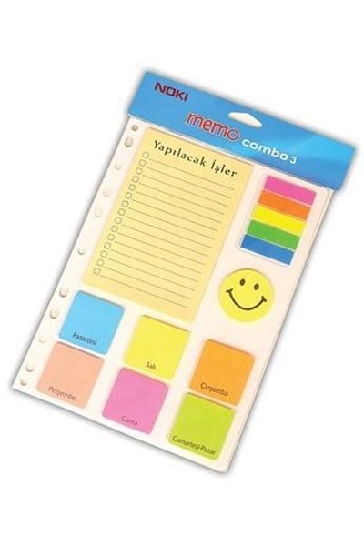 Noki Combo 3 Mixed Shaped Adhesive Note Paper (12703) Index