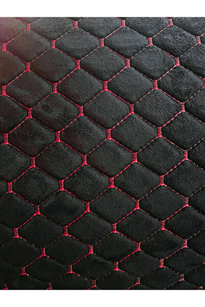 KONFORUM Süet Kumaş Kapitone Kumaş Döşemelik Kumaş Otomotiv Kumaşı Siyah Kuma...