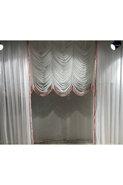 Fashion Pearl Moda Inci Perde, Balon Model Tül Perde