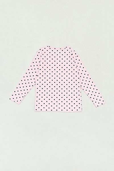 Fulla Moda Κοριτσίστικη μπλούζα με λαιμόκοψη πουά