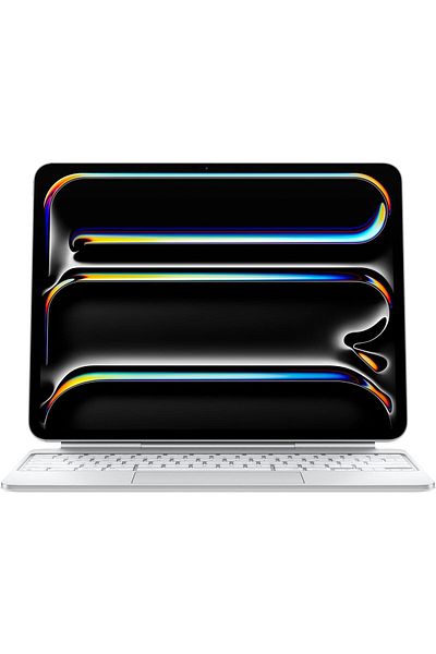 Apple لوحة مفاتيح سحرية لجهاز آيباد برو 13 بوصة (M4) - عربية - بيضاء
