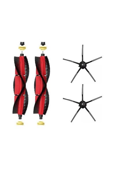 Roborge Roborock S5 Max - مجموعة قطع غيار متوافقة مكونة من 4 قطع