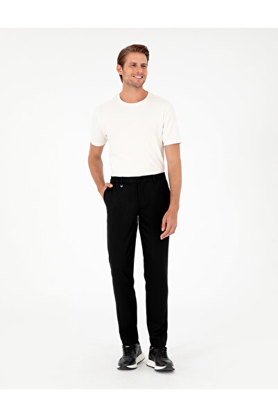 Pierre Cardin Siyah Ex. Slim Fit Kumaş Pantolon 50297514-VR046