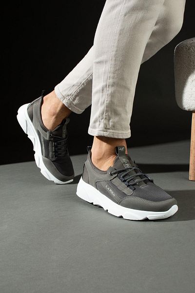L.A Polo 511 Smoked Color White Sole Laceless Casual Men's Sports Shoes