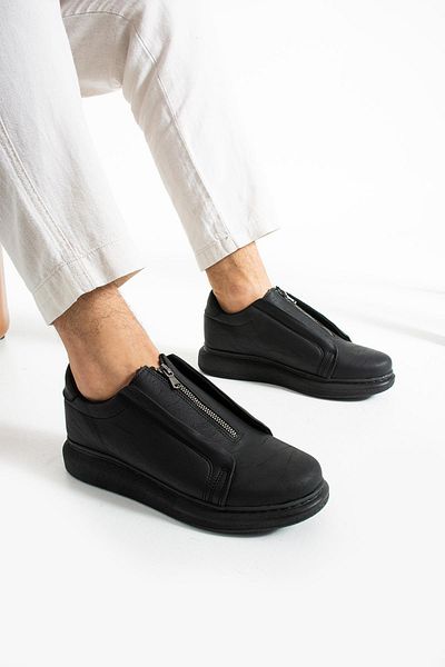 L.A Polo 355 Black Color Black Sole Laceless Casual Men's Sports Shoes