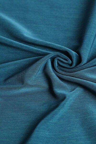 Kumaş Deposu Piyano Petrol Rengi Örme Kumaş