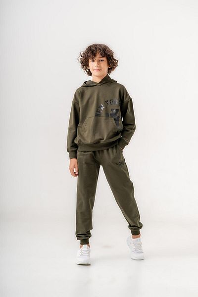 Mışıl Kids Boys' Tracksuit SEt - NEW YORK CITY PrintEd, Kangaroo PockEt DEtail, HoodEd