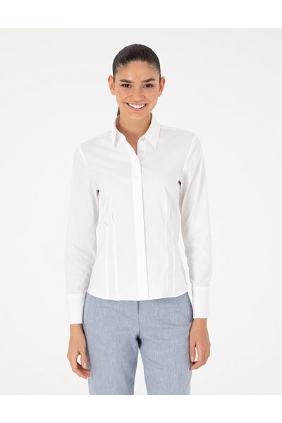 Pierre Cardin White Slim Fit Long Sleeve Shirt 50296350 -Vr013