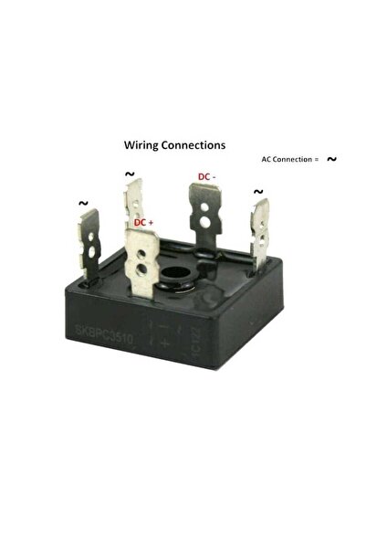 Motorobit SKBPC5016 50A 1600V Trifaze Köprü Diyot 3 Faz