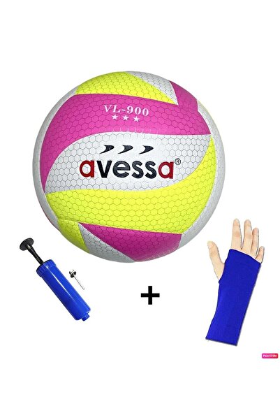 AVESSA Vl-900 Yumuşak Yapıştırma Voleybol Topu Pompa Ve Kolluk Set