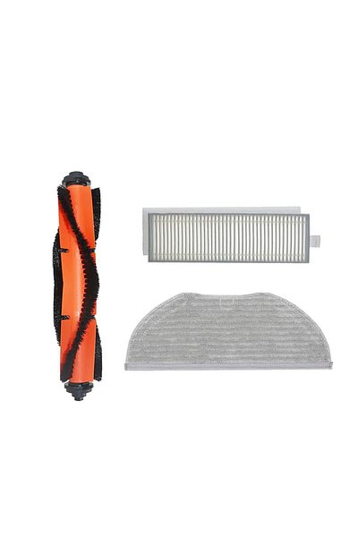 Roborge مجموعة قطع غيار متوافقة مع مكنسة كهربائية روبوتية Xiaomi Vacuum Mop 2in1 Essential (MJSTG1) مكونة من 3 قطع