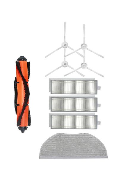 Roborge مجموعة قطع غيار متوافقة مع مكنسة كهربائية روبوتية Xiaomi Vacuum Mop 2in1 Essential (MJSTG1) مكونة من 9 قطع