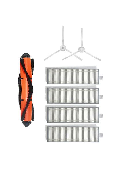 Roborge مجموعة قطع غيار متوافقة مع مكنسة كهربائية روبوتية Xiaomi Vacuum Mop 2in1 Essential (MJSTG1) مكونة من 7 قطع