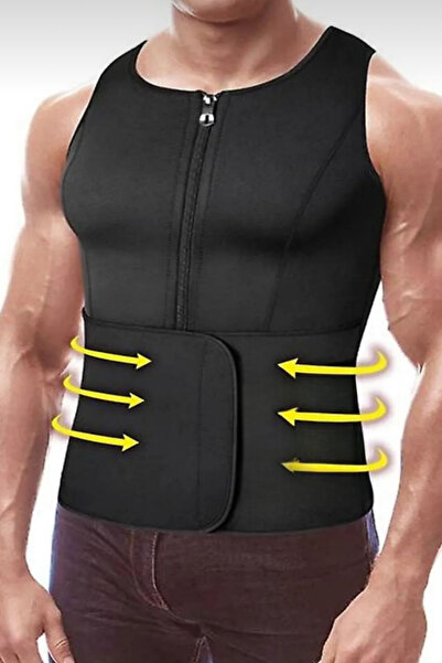 minufco Sauna Vest Men's Sauna Effect Sweating Slimming Fat Burning Corset