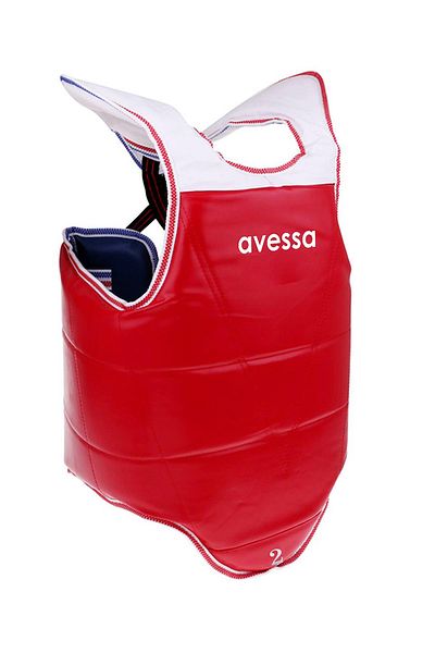 AVESSA Tgk-100 واقي صدر التايكوندو مقاس 2 أحمر
