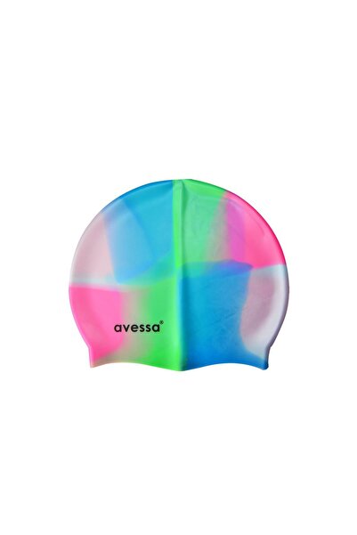 AVESSA هيكل رأس من السيليكون بألوان قوس قزح وردي-أخضر Mc105