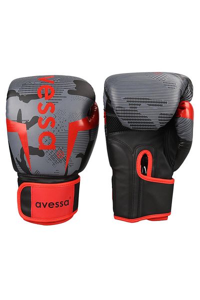 AVESSA قفازات ملاكمة Ring-310 باللون الأسود 10 أونصة