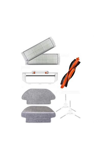 Roborge مجموعة قطع غيار متوافقة مع مكنسة كهربائية روبوتية Xiaomi Vacuum Mop 2s (XMSTJQR2S) مكونة من 9 قطع