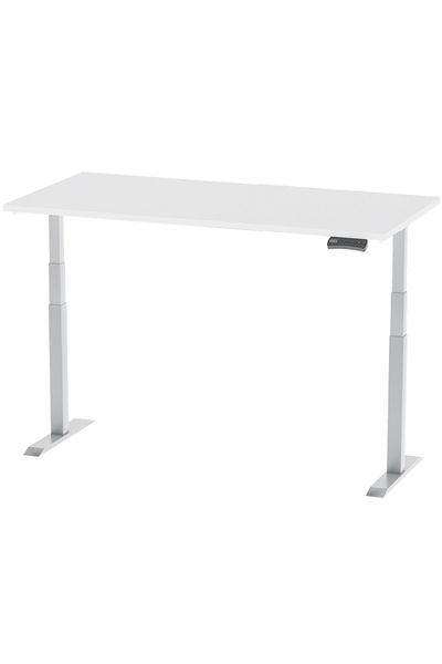 Mahmayi Flexispot Standing Desk Dual Motor 3 Stages Electric Stand Up Desk 120cmx60cm - White