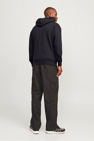 Jack & Jones Men's Sweatshirt Black 12256521 Jjecaleb Varsity