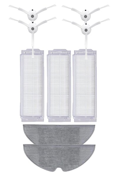 Roborge Σετ ανταλλακτικών 9 τεμαχίων συμβατό με ρομποτική ηλεκτρική σκούπα Xiaomi Vacuum Mop 2 Pro (MJST1SHW)