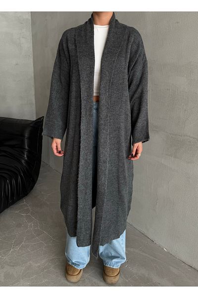 Laluvia Uzený svetr Sahara Long Plain Cardigan-4164