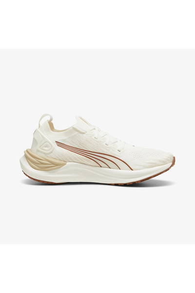 Puma حذاء الجري Electrify Nitro 3 Knit Wn للسيدات باللون الكريمي