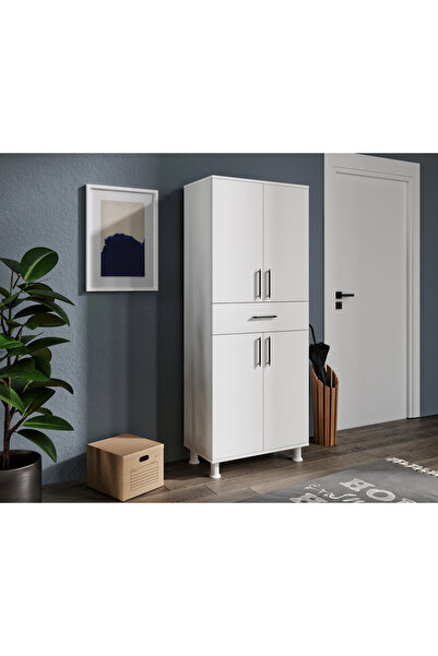 MERLİN MOBİLYA Everest 4 Kapaklı Tek Çekmeceli Ayakkabılık