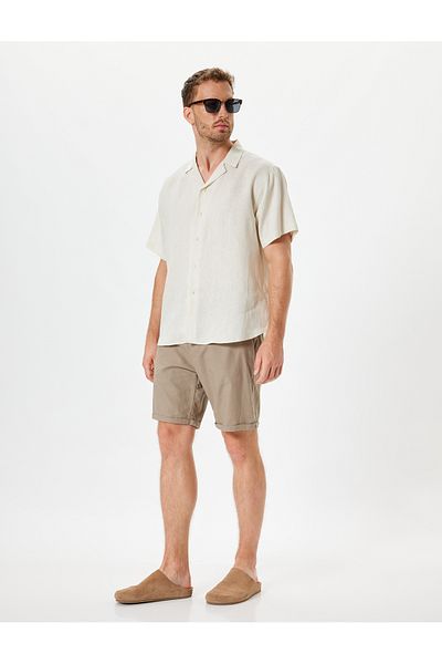 Koton Basic Turn-down Collar Linen Shirt