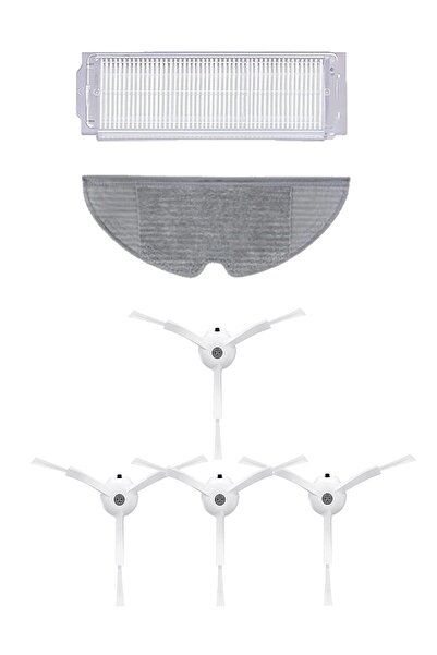 Roborge Xiaomi Vacuum Mop 2 Pro - Ρομπότ ηλεκτρική σκούπα, σετ ανταλλακτικών 6 τεμαχίων (MJST1SHW)