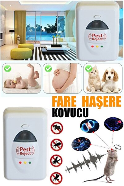 qualityworld Elektronik Fare Sinek Yılan Kara Böcek Karınca Kovucu Adaptör Ultrasonik Sessiz XLF102