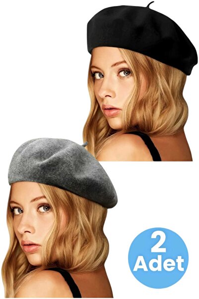 Trenderrs Жіноча французька шапка-берет, 2 шт.