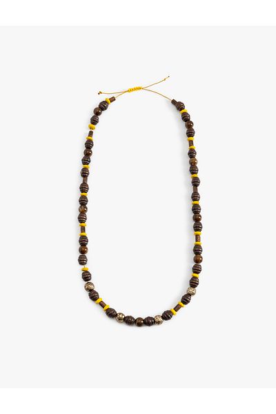 Koton Wooden Bead Detailed Necklace